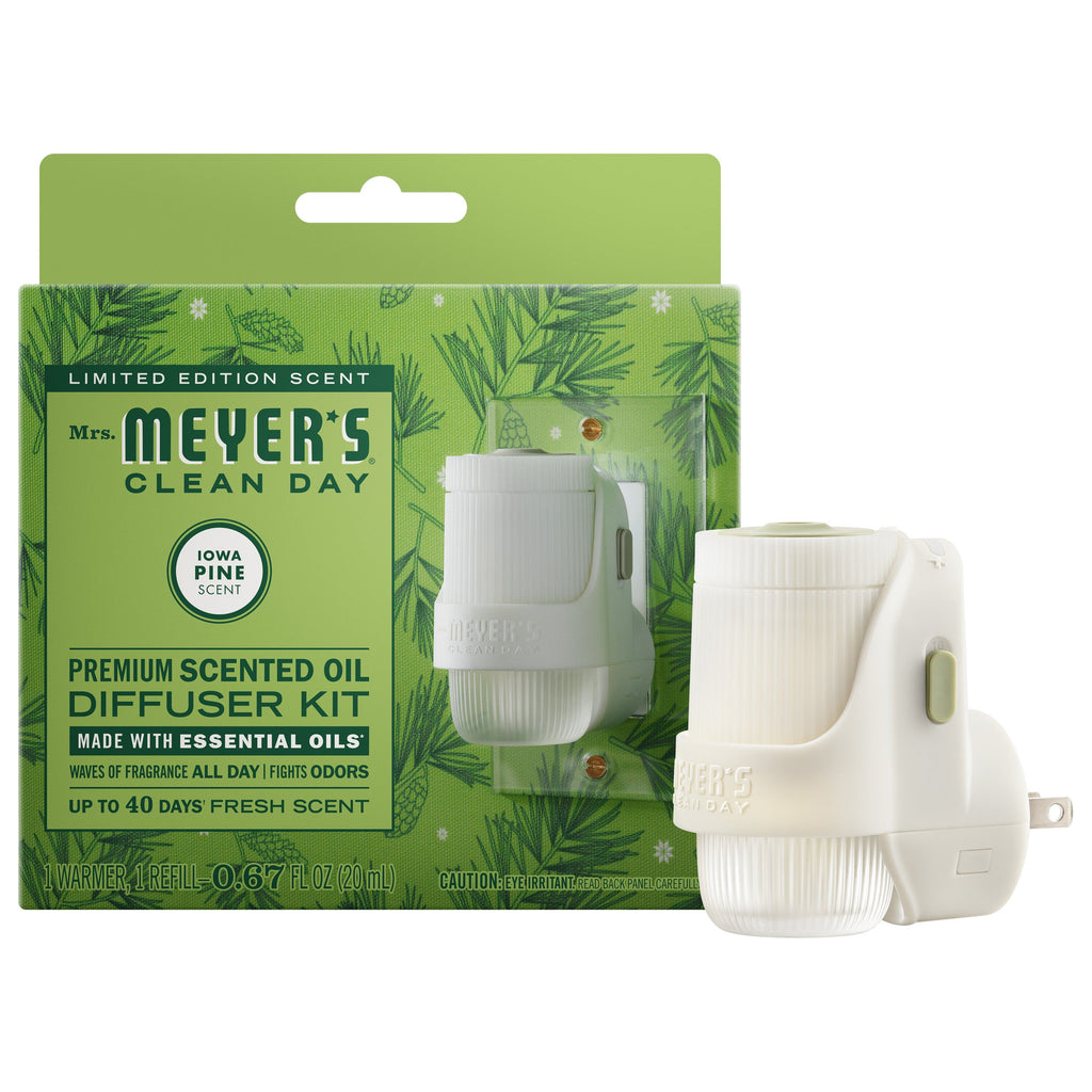 Iowa Pine Plug In Scented Oil Warmer With Refill - Home Fragrance