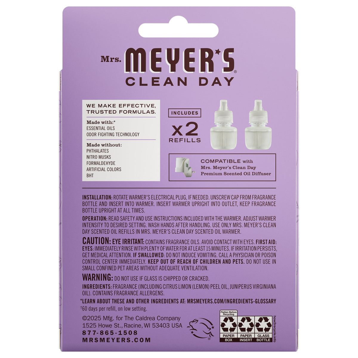 Compassion Flower Plug In Scented Oil Refill, 2-Pack - Home Fragrance