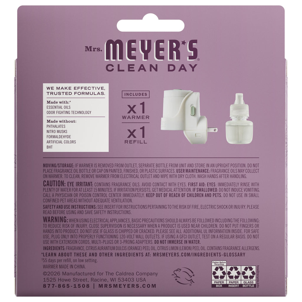 Elderberry Plug In Scented Oil Warmer With Refill - Home Fragrance