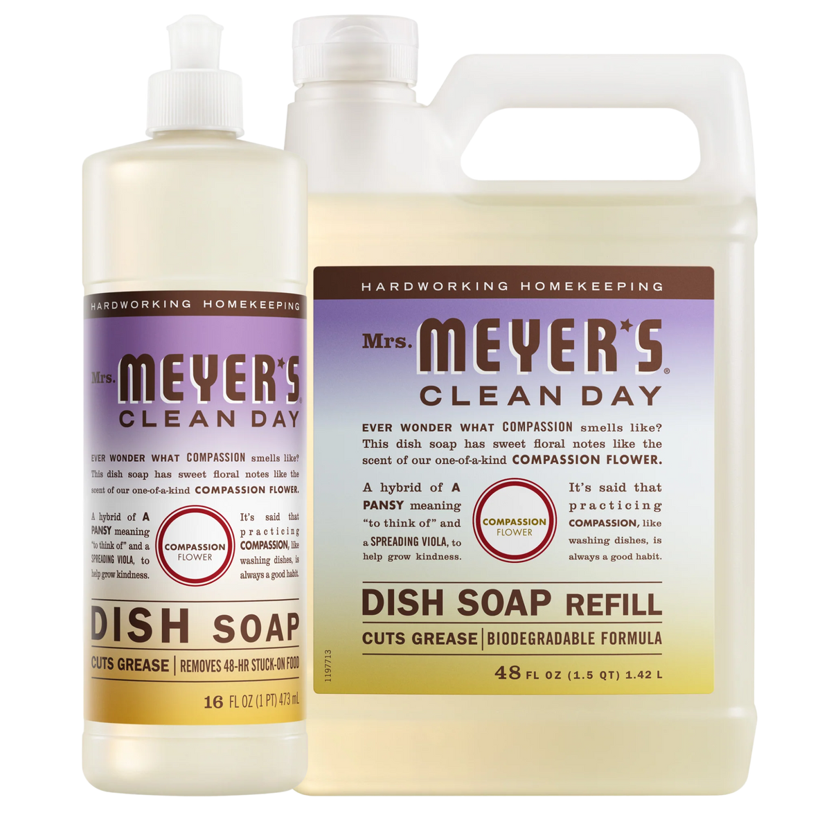 Compassion Flower Dish Soap & Refill Set - Kitchen Care
