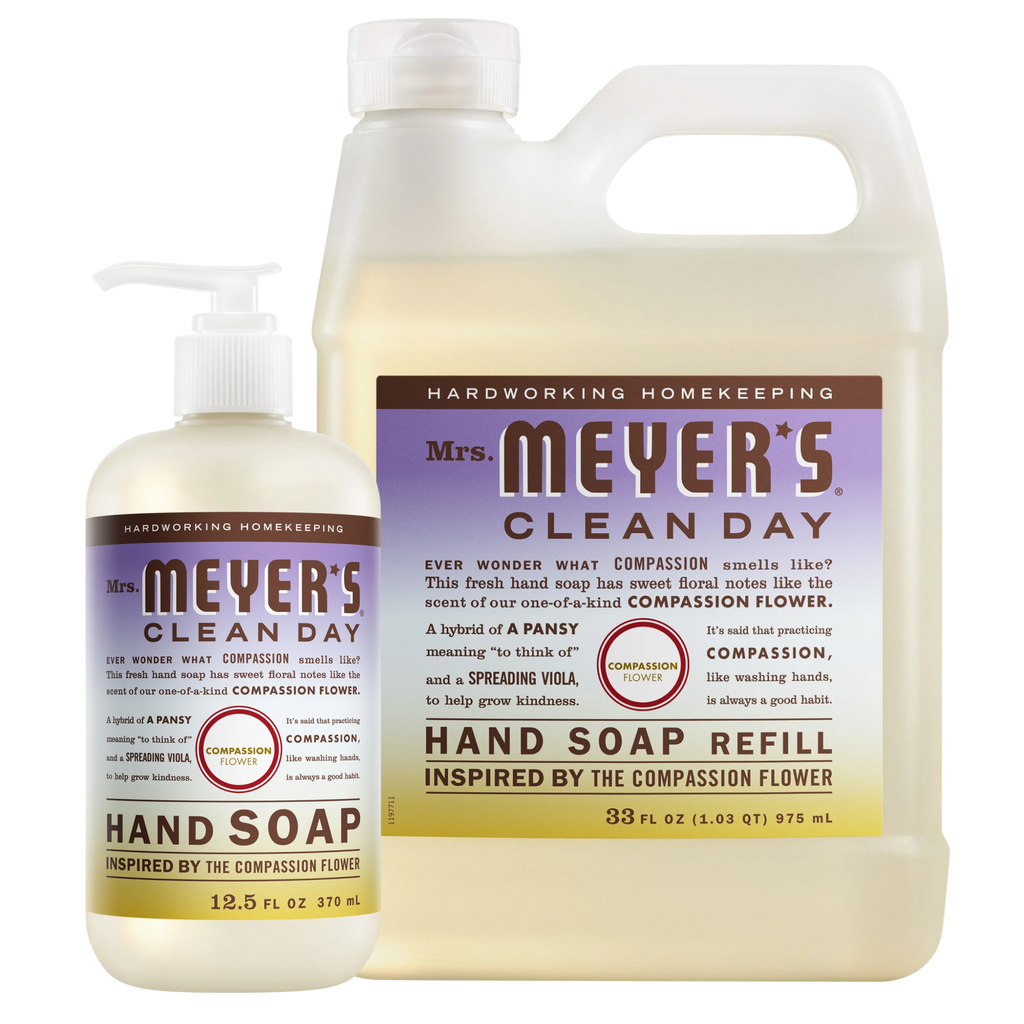 Compassion Flower Liquid Hand Soap & Refill Set - Hand Care
