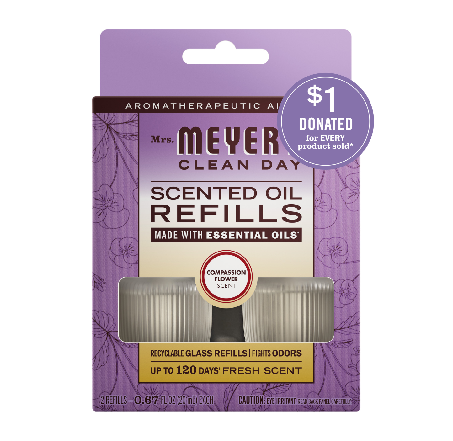 Compassion Flower Plug In Scented Oil Refill, 2-Pack - Home Fragrance