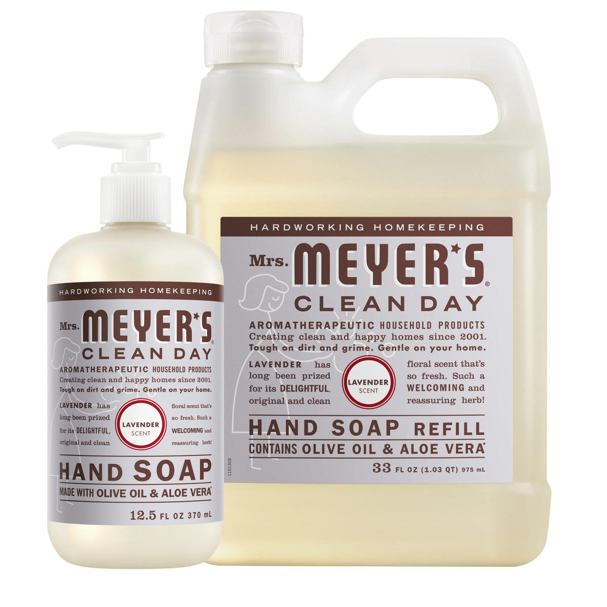 Lavender Liquid Hand Soap & Refill Set - Hand Care
