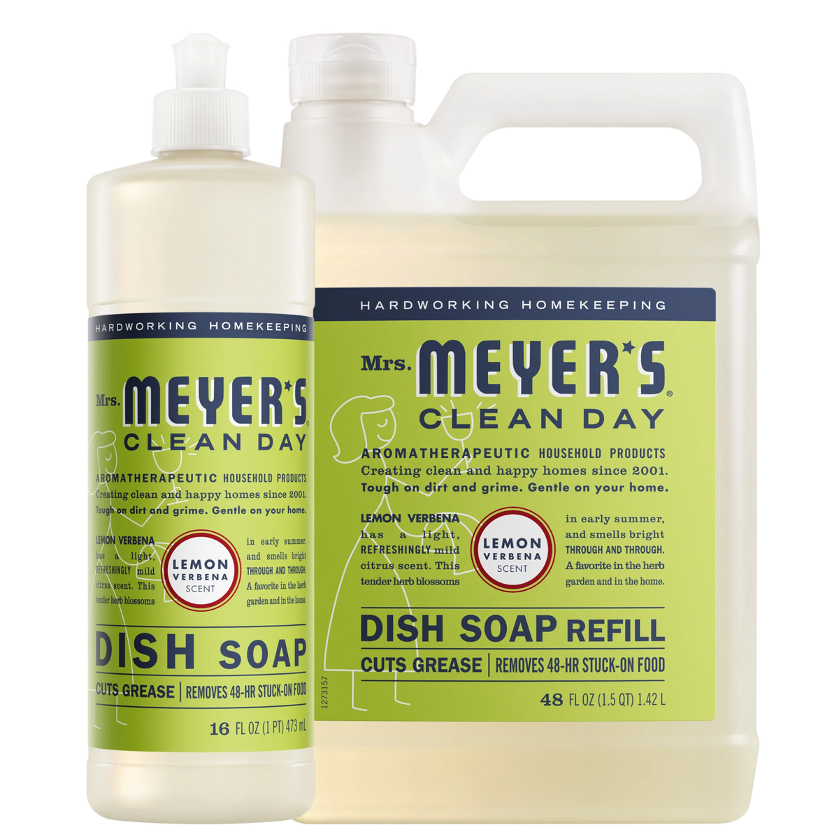 Lemon Verbena Dish Soap and Refill Set - Kitchen Care