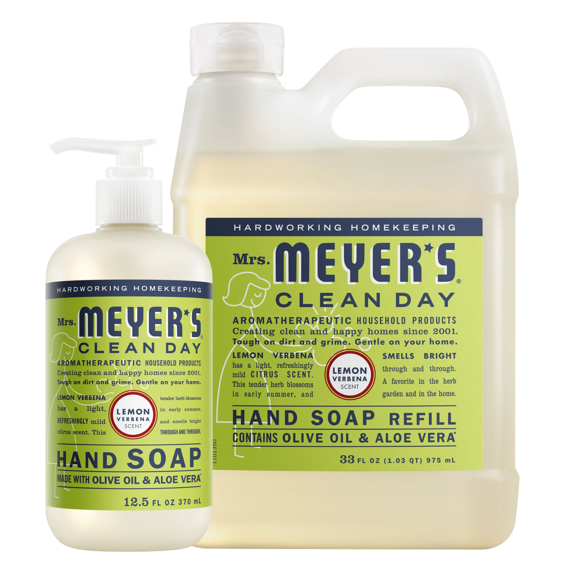 Lemon Verbena Liquid Hand Soap & Refill Set - Hand Care