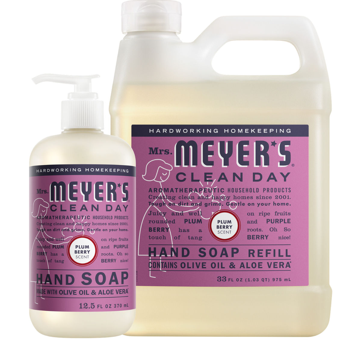 Plum Berry Liquid Hand Soap & Refill Set - Hand Care