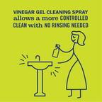 Lemon Verbena Vinegar Gel Cleaning Spray - Fresh Cleaning