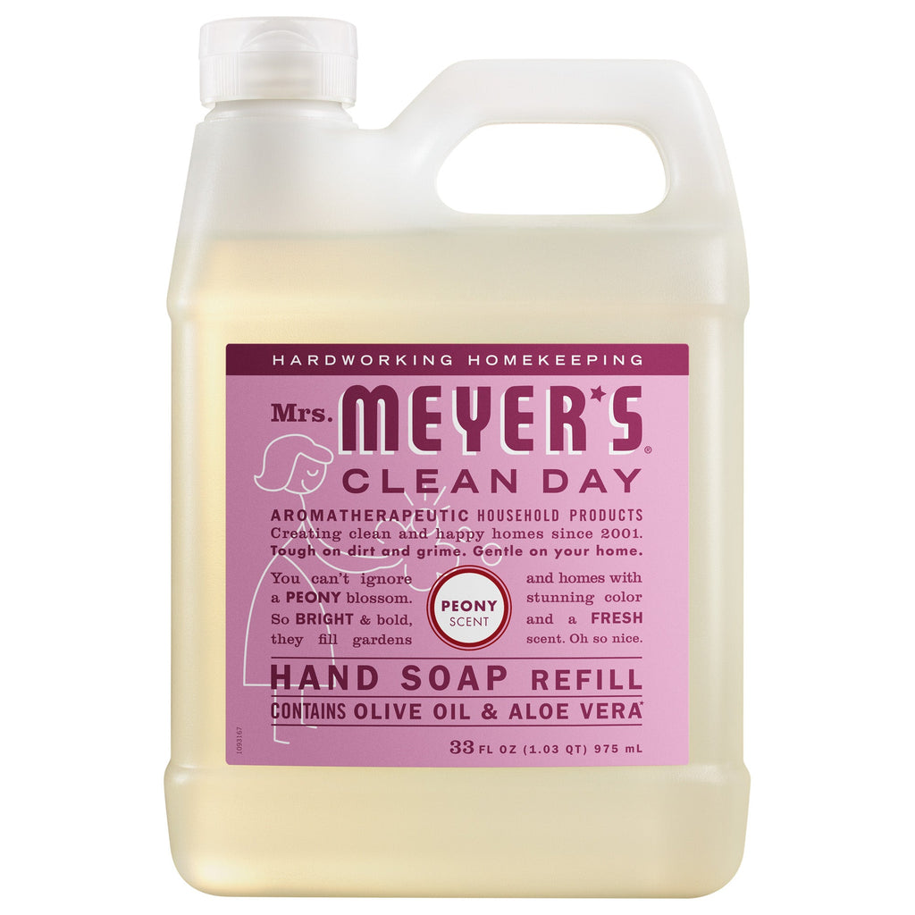 Peony Liquid Hand Soap & Refill Set - Hand Care