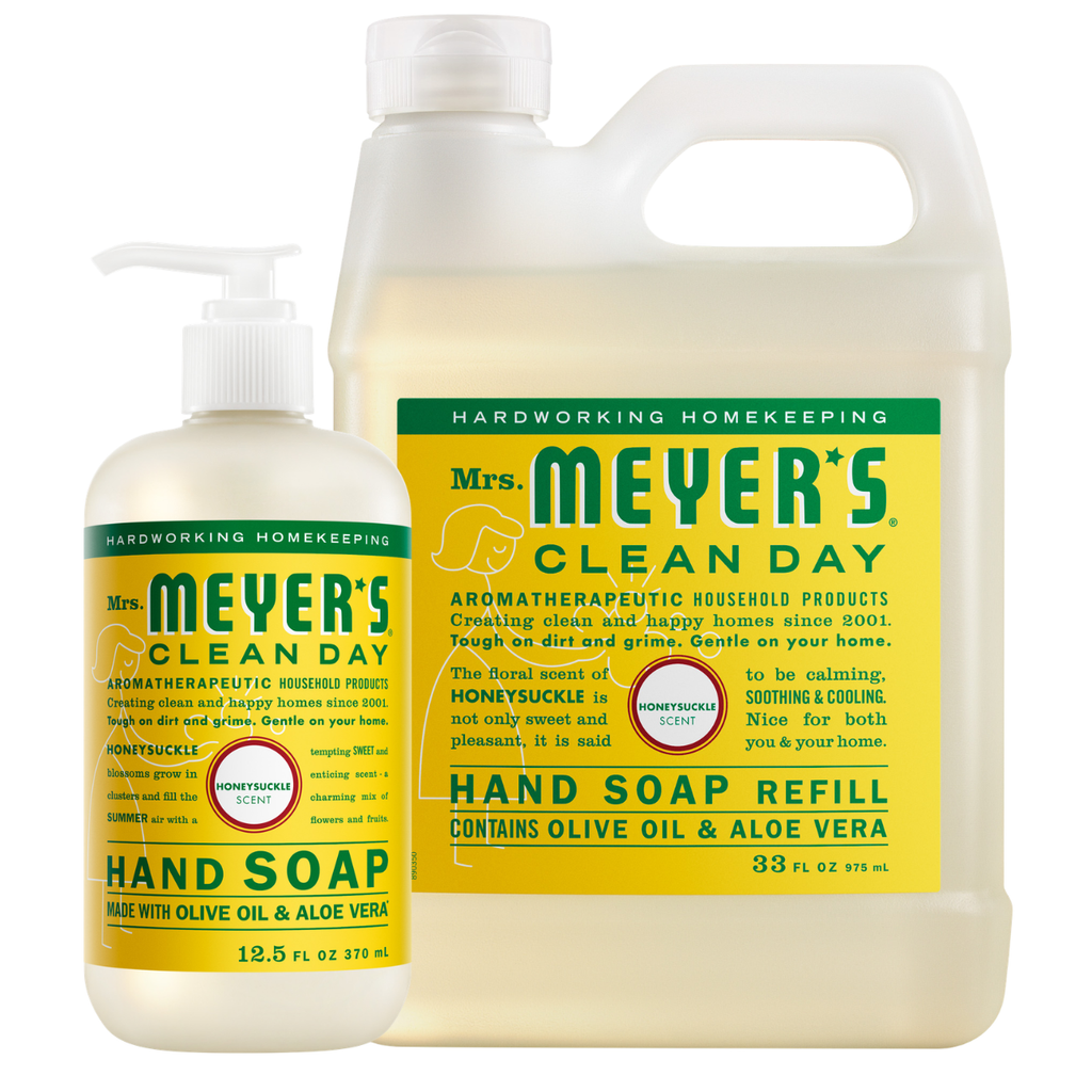 Honeysuckle Liquid Hand Soap & Refill Set - Hand Care