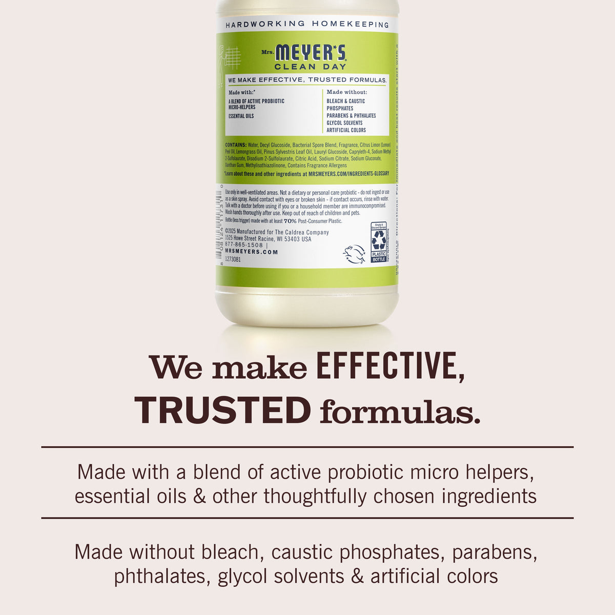 Lemon Verbena Probiotic Daily Shower Spray - Fresh Cleaning