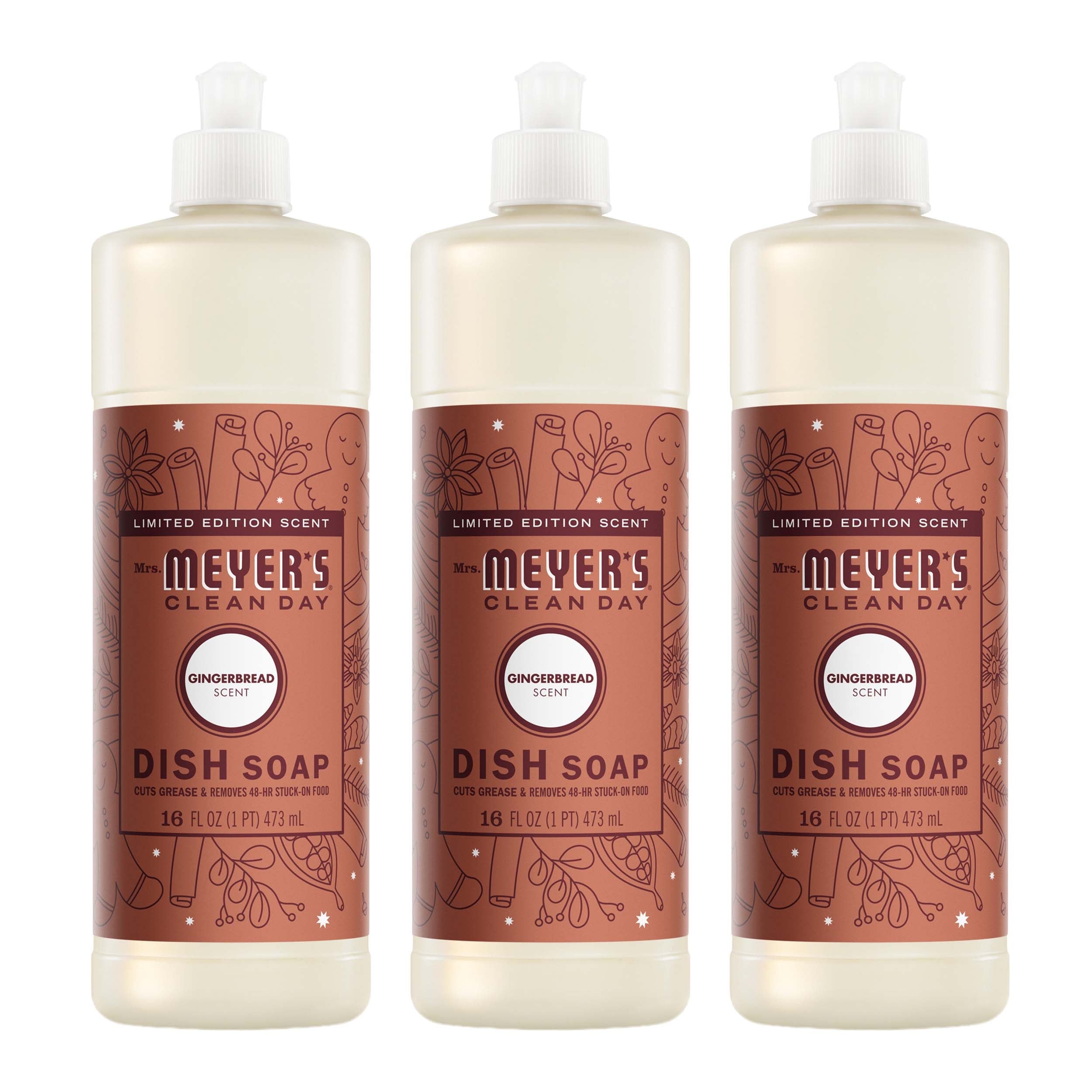 Gingerbread Dish Soap 3-count Bundle - Kitchen Care