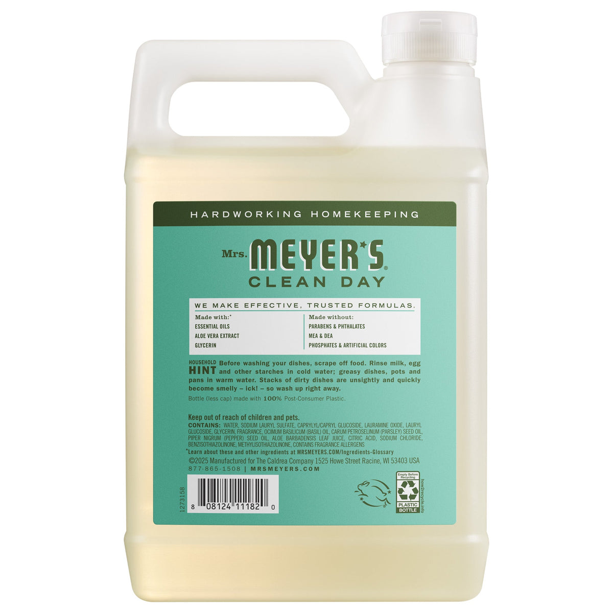 Basil Dish Soap Refill - Kitchen Care